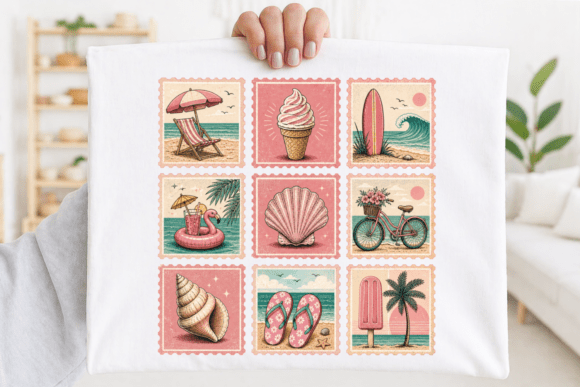 Download Vintage Summer Stamp PNG, Retro Beach - Vintage summer Collection