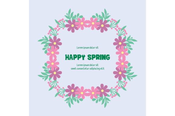 Download Cute Happy Spring Invitation Card Decor - Cute Collection