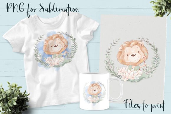 Download Cute Lion. Design for Printing. - Cute Collection