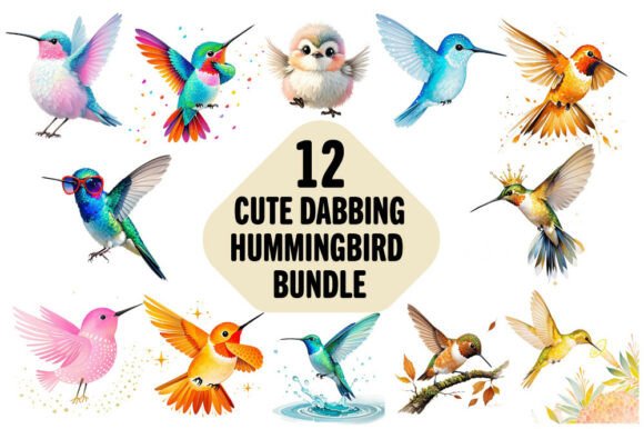 Download Cute Dabbing Hummingbird Bundle - Cute Collection