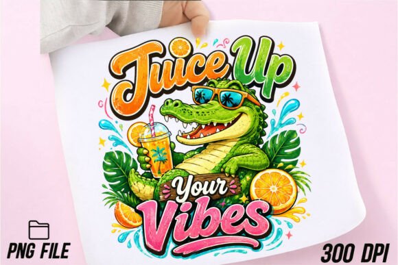 Download Cute Alligator Relaxing Summer Vibes PNG - Cute Collection