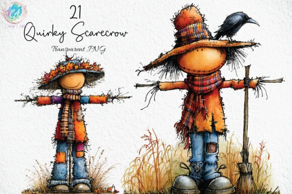 Download Quirky Scarecrow PNG Bundle - Scarecrow png Collection