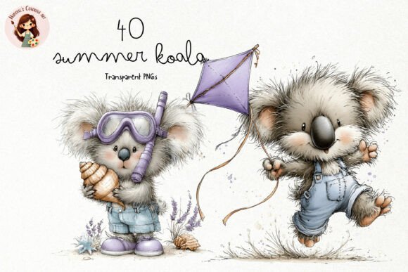 Download Cute Summer Koala PNG Clipart - Cute Collection