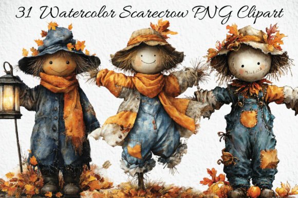 Download Watercolor Scarecrow PNG Clipart - Scarecrow png Collection