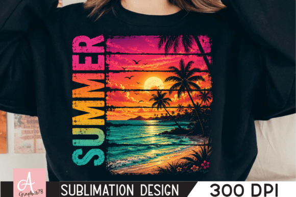Download Vintage Summer Sunset Beach PNG - Vintage summer Collection