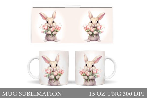 Download Cute Bunny Mug. Bunny Spring Mug Design - Cute Collection