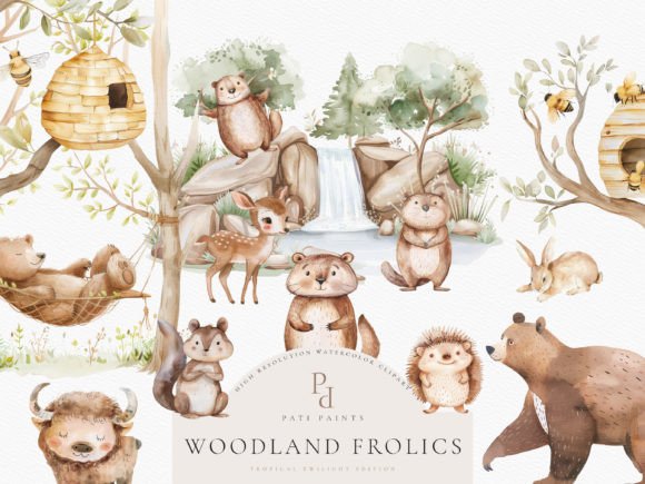 Download Cute Woodland Animal Clipart Bundle - Cute Collection