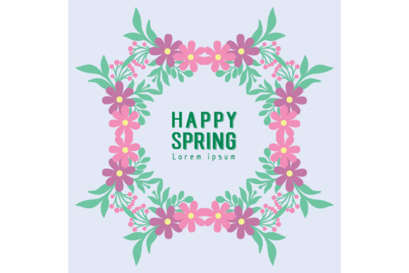 Download Cute Happy Spring Invitation Card Decor - Cute Collection