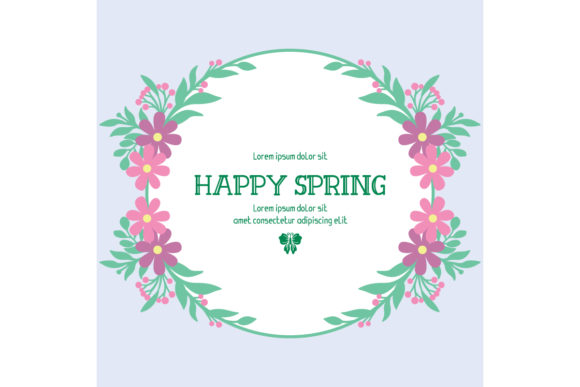 Download Cute Happy Spring Invitation Card Decor - Cute Collection