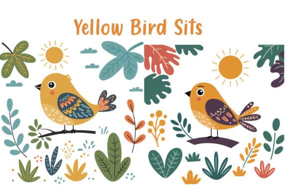 Download Cute Cartoon Bird &amp; Aesthetic Nature Art - Cute Collection