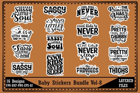 Download Baby Stickers Bundle Vol-8 - Baby stickers Collection