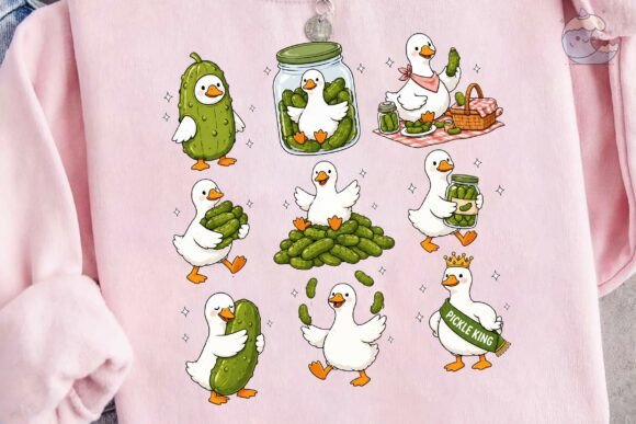 Download Cute Duck and Pickle PNG Clipart Bundle - Cute Collection