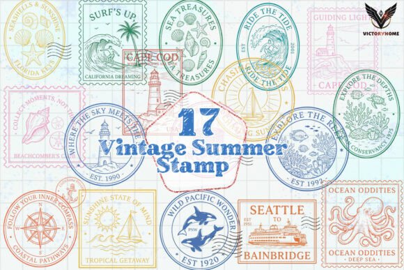 Download Vintage Summer Stamp PNG - Vintage summer Collection