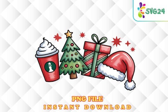Download Cute Christmas Coffee Png - Cute Collection
